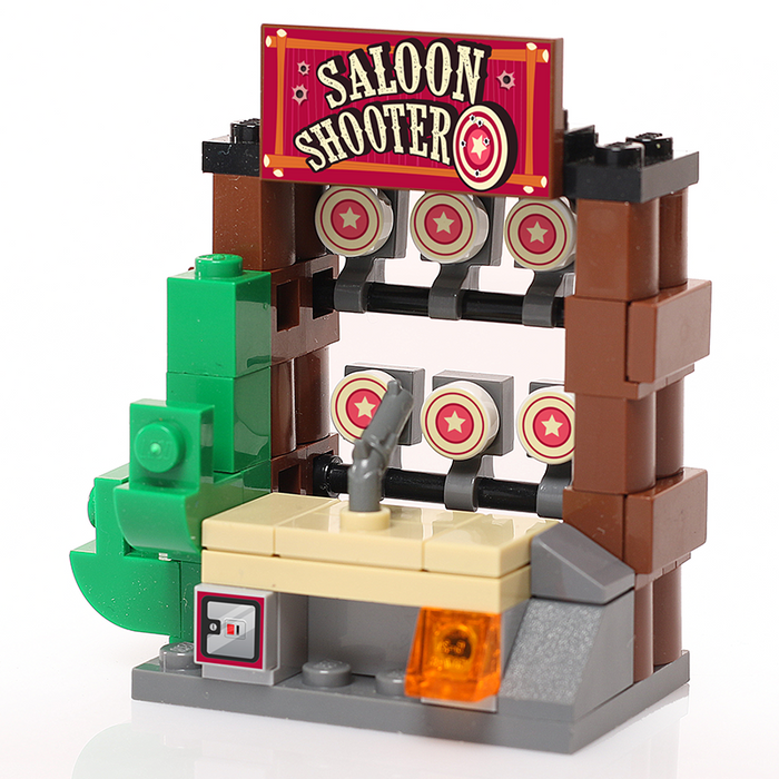 Custom Western Saloon Shooter Arcade Game made using LEGO parts