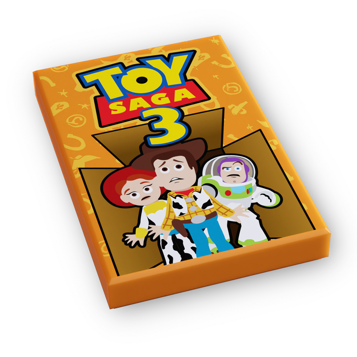 Toy Saga 3 Movie Cover (2x3 Tile) made using LEGO part