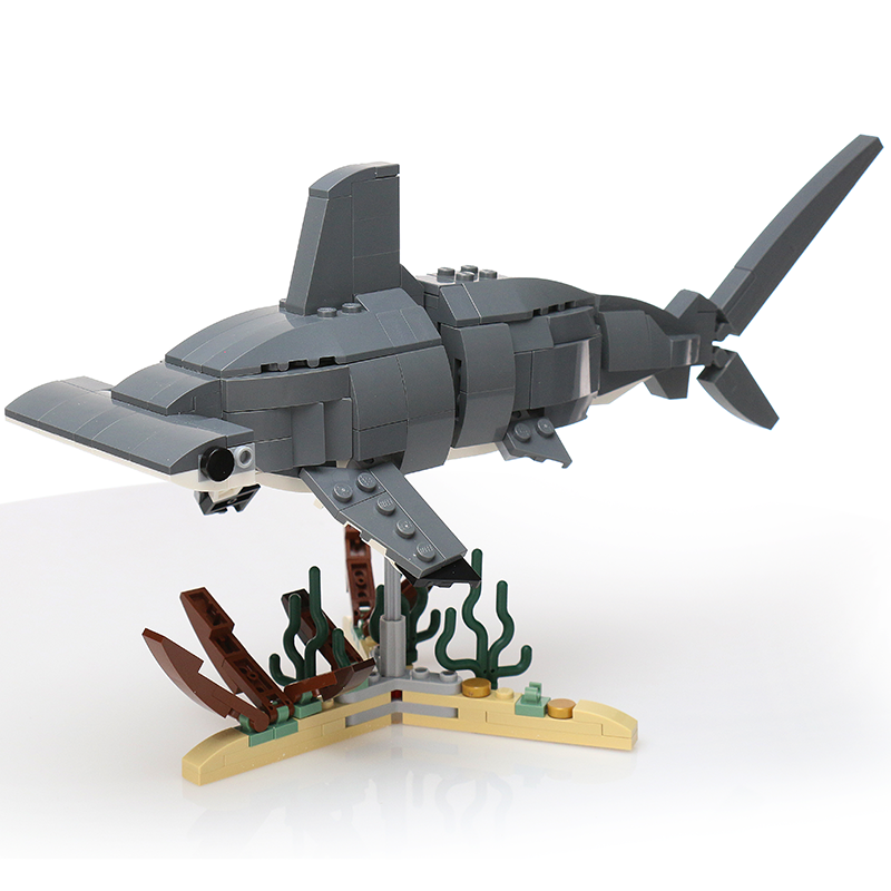 Hammerhead Shark Building Set made with LEGO parts B3 Customs