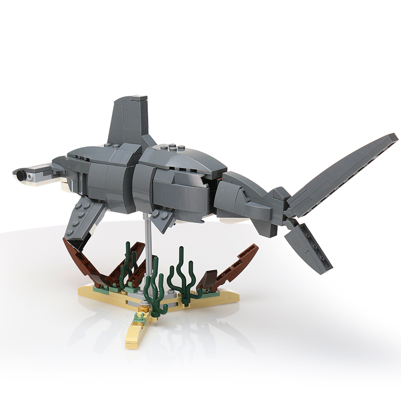 Hammerhead Shark Building Set made with LEGO parts B3 Customs