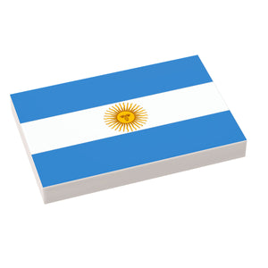 Argentina Flag (2x3 Tile) made using LEGO part