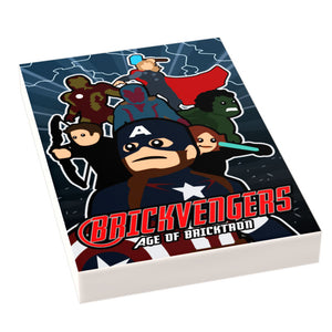 Custom LEGO Age of Ultron Movie Tile made with LEGO tile