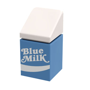 B3 Customs® Blue Milk Carton made from LEGO parts