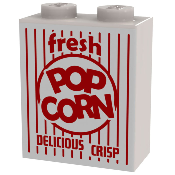 Fresh Popcorn Box for Minifigs - B3 Customs using LEGO parts