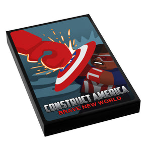 Construct America: Brave New World Movie Cover (2x3 Tile)  - B3 Customs