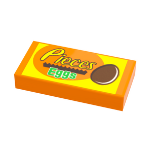 Pieces Chocolate Eggs (Easter) - B3 Customs® Printed 1x2 Tile