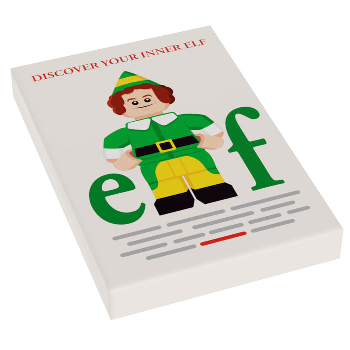 Elf Christmas Movie Cover (2x3 Tile) - B3 Customs