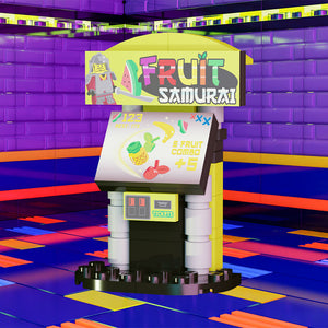 Fruit Samurai Arcade Building Set made using LEGO parts - B3 Customs