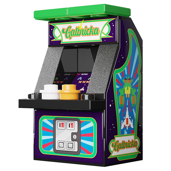 Galbricka Minifig Arcade Machine made using LEGO parts - B3 Customs