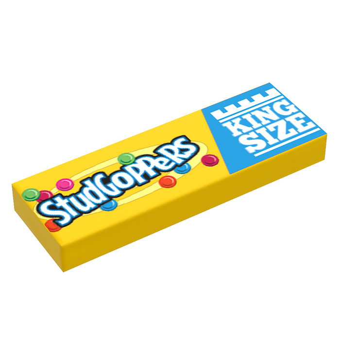 Studgoppers Candy (King Size) - B3 Customs® Printed 1x3 Tile