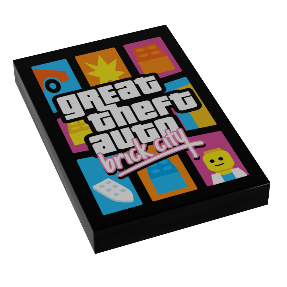 Great Theft Auto: Brick City Video Game Cover (2x3 Tile) made