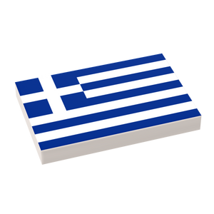 Greece Flag (2x3 Tile)