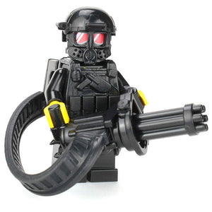Heavy Gunner Minigun Soldier - Custom LEGO Military Minifig