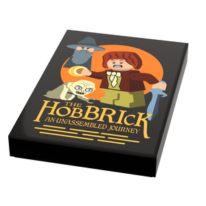 Hobbrick Movie Cover (2x3 Tile) made using LEGO parts - B3 Customs