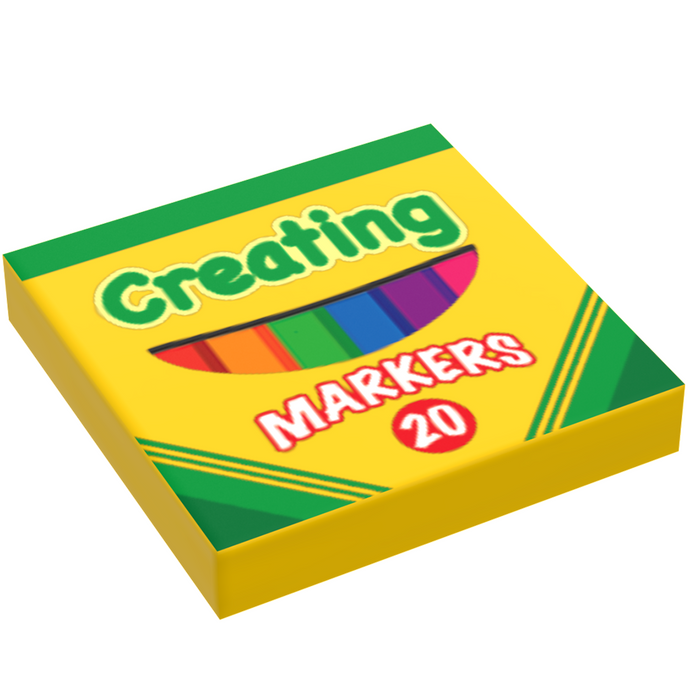 Creating Markers (2x2 Tile) made using LEGO parts - B3 Customs