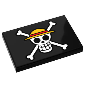 One Piece Black Flag (2x3 Tile)
