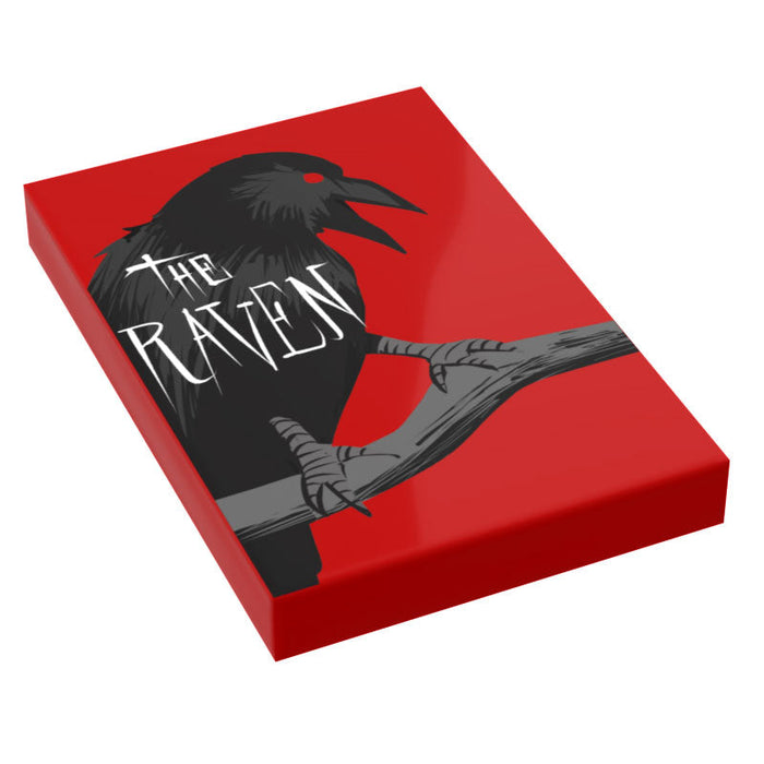 Raven Classic Book (2x3 Tile) made using LEGO part - B3 Customs