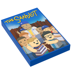 Sandlot Movie Cover (2x3 Tile) made using LEGO parts - B3 Customs