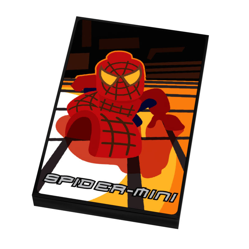 Spider-Mini Movie Cover (2x3 Tile) made using LEGO part – B3 Customs