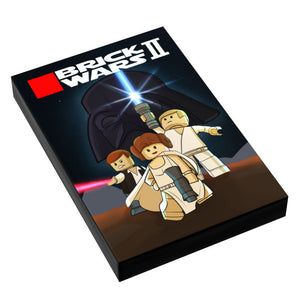 Custom LEGO SW II: Trilogy Video Game Cover (2x3 Tile) made using LEGO part - B3 Customs