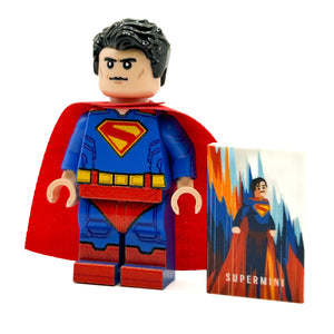 Custom LEGO Superman Minifig with Movie Tile 2025