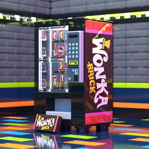 Wonka Bars Vending Machine made using LEGO parts