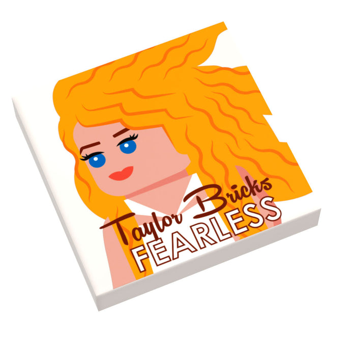 Taylor Bricks Fearless Music Album Cover (2x2 Tile) made using LEGO parts - B3 Customs