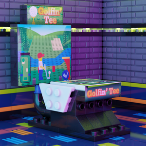 Custom LEGO Golden Tee Golf Arcade