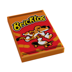custom lego cheetos snack tile