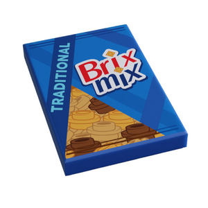 custom lego chex mix snack tile