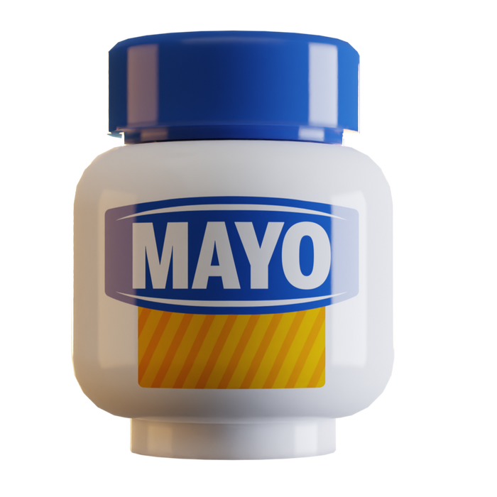 Mayonnaise Jar made using LEGO parts