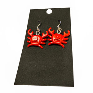 B3 Customs® Crab Earrings made from LEGO Bricks