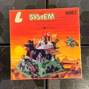 Fire Breathing Fortress, Dragon Masters Set 6082- Custom Printed 2x2 Tile