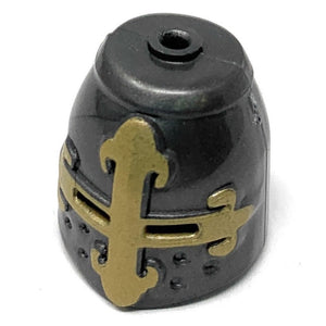 Great Helm (Gold Cross) - BrickForge Part for LEGO Minifigures