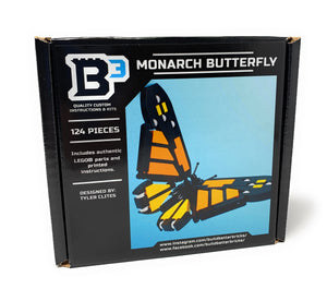 Monarch Butterfly - B3 Customs Building Set made using LEGO parts