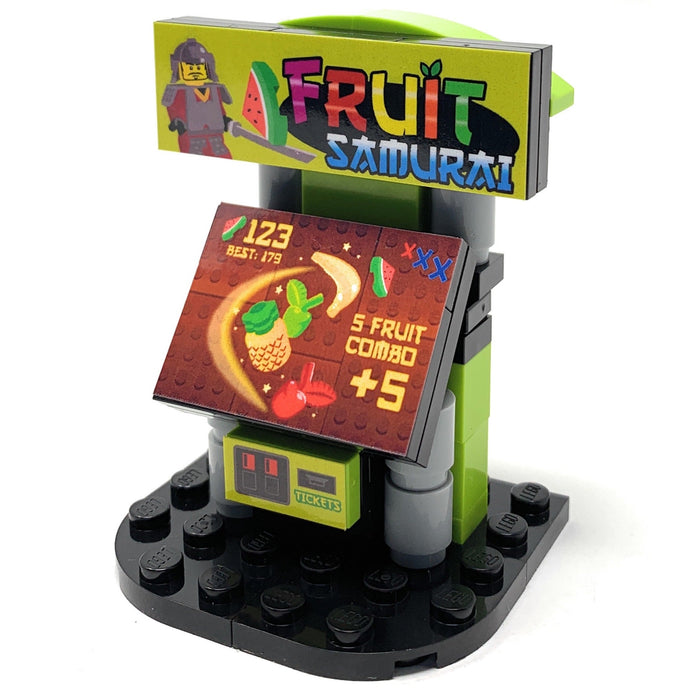 Fruit Samurai Arcade Building Set made using LEGO parts - B3 Customs