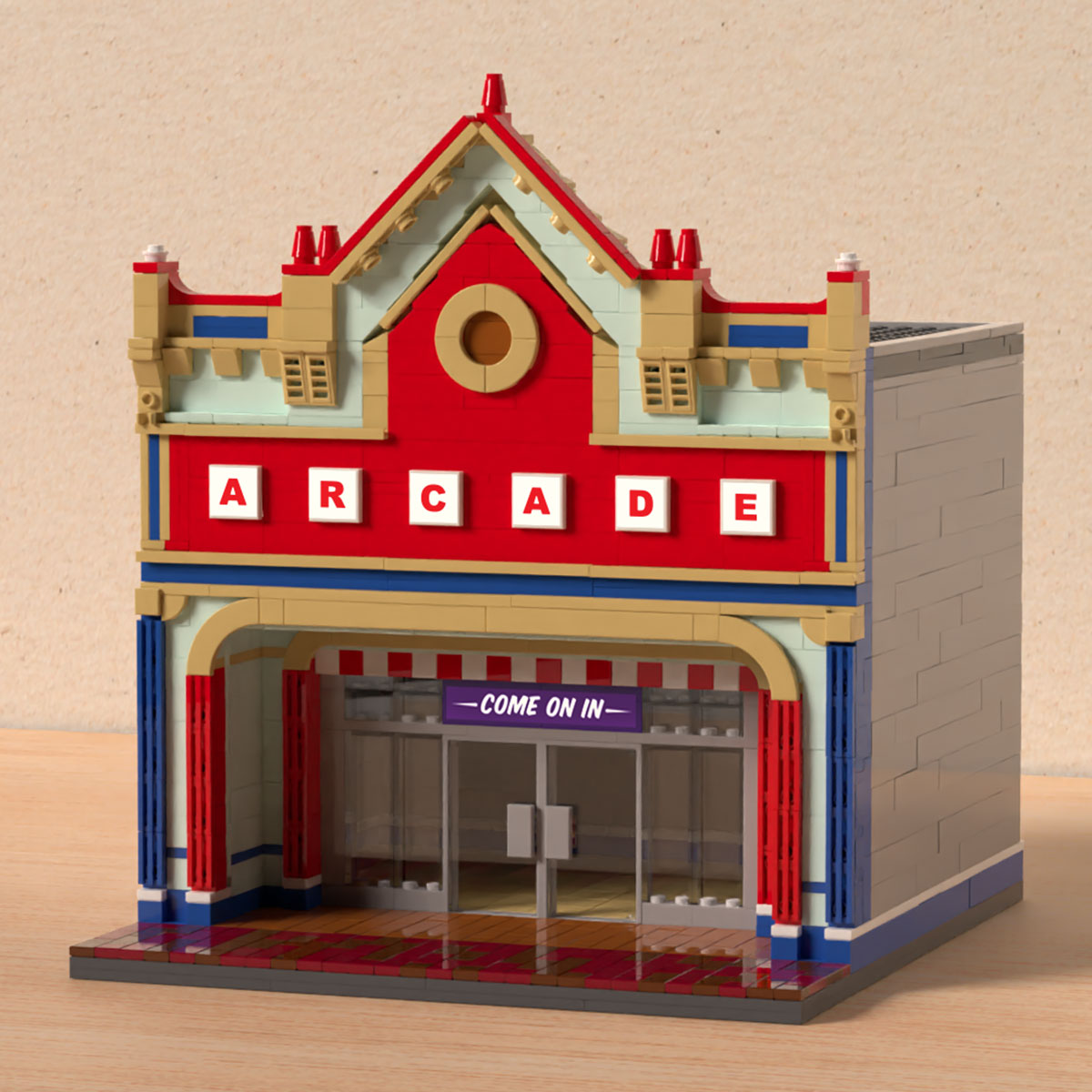 Arcade Modular Building Custom MOC B3 Customs arcade-modular-building-custom-moc-b3-customs