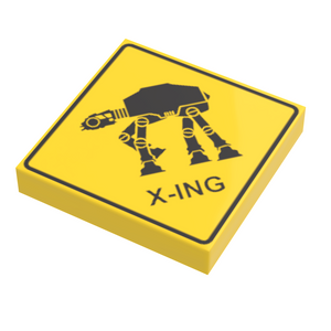 B3 Customs® AT-AT Xing Sign made using LEGO part