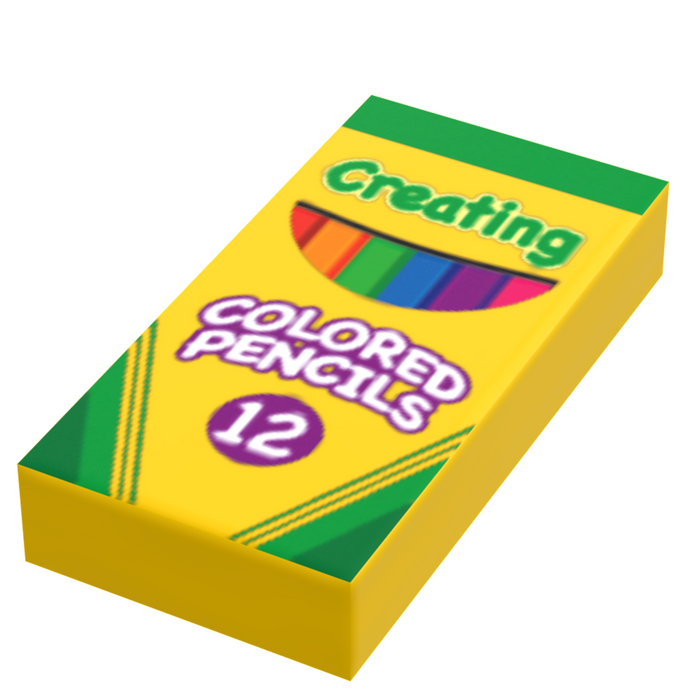 Creating Colored Pencils (1x2 Tile) made using LEGO part - B3 Customs