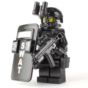 SWAT Police Officer Pointman - Custom LEGO Military Minifigure