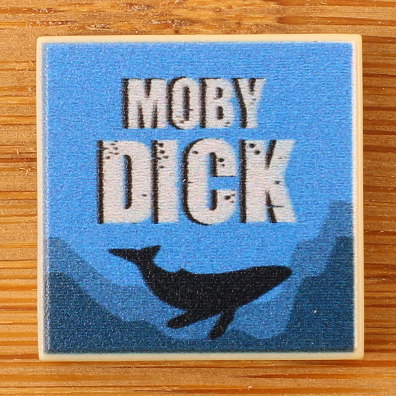 Moby Dick Custom Book 2x2 Tile – B3 Customs