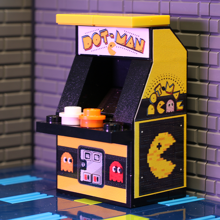 B3 Customs® Dot-Man Arcade Machine made using LEGO parts