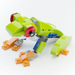 Red-Eye Tree Frog - Custom Building Set made using LEGO parts - B3 Customs