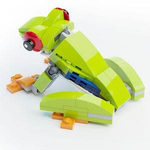 Red-Eye Tree Frog - Custom Building Set made using LEGO parts - B3 Customs