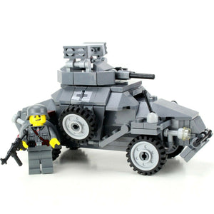 German WW2 Armored Car Sd.Kfz 222 - Custom Military Set