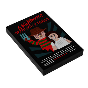 Custom LEGO Nightmare on Elm Street Movie Tile