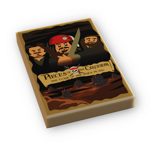 Pirates of the Caribbean Black Pearl Custom LEGO Movie Tile
