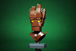 Instructions for Custom LEGO Groot Bust