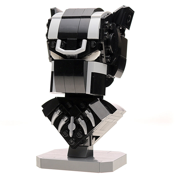 Instructions for Custom LEGO Black Panther Bust