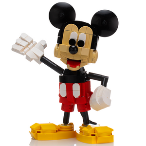 Custom Mickey Mouse MOC made using LEGO bricks
